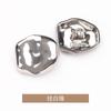 Botones de Metal con Forma Irregular para Abrigo Pequeño Fragante, Cortavientos, Ropa de Lana, Botones de Alta Gama