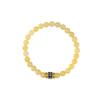 Pulsera de Doble Círculo de Topacio Beige Natural Nueva Pulsera Guoxue Mentor de Seis Caracteres Chinos Cuentas Cuadradas Pequeñas de Azúcar Xiuyu Regalo Explosivo