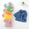 Suéter de Tricô com Forro de Lã para Bebês, Colete Cardigan de Gola V para Primavera e Outono de 2026, Blusa de Manga Longa para Meninos e Meninas, Crianças Pequenas