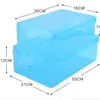 Caja de Zapatos Plegable Transparente Todo en Uno para Hombre Transfronteriza de Fábrica de Origen, Caja de Almacenamiento de Zapatos a Prueba de Polvo de PP Engrosado, Apilable