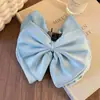 Presilha de Cabelo de Cetim Versátil com Laço Coreana para Mulheres, Presilha Doce para Coque e Rabo de Cavalo, Acessório de Cabelo para Cabelos Finos, Presilha de Tubarão para Penteados