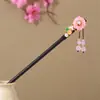 Pasador de Pelo con Borla Estilo Antiguo, Pasador de Pelo de Ébano Sintético, Accesorios Hanfu, Pasador de Pelo Cheongsam, Pasador de Pelo, Pasador de Pelo, Regalo para Mujeres