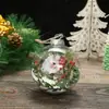 Bolas de Natal Transparentes, Decorações de Natal, Enfeites de Feriado, Suprimentos Criativos de Festa de Aniversário DIY, Enfeites para Árvore de Natal
