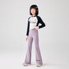Pantalones Acampanados para Niña 2026 Primavera y Otoño Nuevos Pantalones de Tiburón de Cintura Alta para Niños, Leggings de Yoga Ligeramente Acampanados de Verano para Niños Mayores