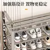 Estante de Zapatos Simple de Acero Inoxidable Hogareño Multicapa Interior Estante de Almacenamiento de Zapatos Dormitorio Puerta Habitación de Alquiler Económico Gabinete de Zapatos
