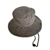Estilo Chica Caliente Americana Sombrero de Pescador de Algodón Lavado Sombrero para el Sol para Acampar al Aire Libre
