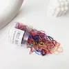 Elásticos de Cabelo Descartáveis para Mulheres, Pretos, Espessados, Alta Elasticidade, Não Danificam o Cabelo, Pequenos Elásticos de Cabelo para Crianças, Acessórios de Cabelo