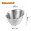 Tigela Coreana de Alface em Aço Inoxidável Tigela Espessada para Vegetais Salada de Frutas Buffet Restaurante de Hot Pot Inclinada Multiuso Tigela para Condimentos