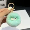 Llavero Colgante de Bola Pequeña de Piel de Conejo Ins Tendencia Peluche Bola Pequeña Decoración de Mochila Regalo Estilo Ins