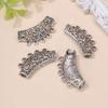 Tubo de Plata Xizang DIY Joyería Hecha a Mano Vintage Hueco Accesorios Pulsera Collar Colgante Perforado Pulsera Material Tallado
