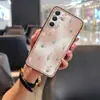 Adequado para Capas de Celular Samsung, Flores Personalizadas Divertidas, Nova Textura de Silicone Refrescante, Desenhos Animados Simples e Interessantes de Mulheres para Casais