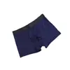 Calzoncillos tipo bóxer de seda de leche para hombre, color liso, talla grande, corte holgado, ropa interior popular transfronteriza para hombre