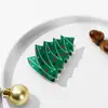Nuevo Clip Navideño de Zambeya Dibujo Animado Muñeco de Nieve Árbol de Navidad Pinza para el Cabello Linda Pinza de Tiburón de Gama Alta