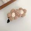 Pinza para el pelo de flor de lana de otoño e invierno, plátano, para mujer, 2025, nuevo, pinza giratoria de alta gama, pinza vertical, pinza para agarrar la parte posterior de la cabeza, accesorio para el cabello