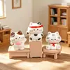 Adornos de Figuras de Gatitos de Dibujos Animados Accesorios de Decoración de Resina DIY para Coche y Escritorio Mini Paisaje DIY