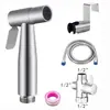 Conjunto de pistola de spray para vaso sanitário de aço inoxidável transfronteiriço, torneira de bidê, bico de aumento de pressão, pistola de spray para vaso sanitário, chuveiro