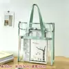 Bolsa Transparente Especial para Examen Bolsa de Mano Impermeable de Doble Capa Bolsa para Documentos Bolsa de Almacenamiento para Papeles de Examen por Materia Sin Metal