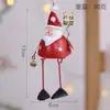 Colgante de Hierro Caliente de Santa Claus Transfronterizo Decoración de Árbol de Navidad Pie Colgante de Hierro Muñeco de Nieve Reno Colgante de Resina de Navidad