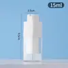 Botella dispensadora de vacío giratoria, tipo prensa para viaje, spray de loción cosmética, líquido base hidratante, botella vacía de muestra de emulsión de agua
