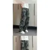 Jeans camuflaje tie-dye estilo americano de calle para hombre, elegantes y sofisticados, corte slim, ligeramente acampanados, pierna recta, modernos