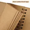 Álbum de Fotos DIY de Papel Kraft Transfronterizo Encuadernación Espiral 6x4 pulgadas Familiar Bebé Crecimiento Conmemorativo Scrapbook Lote