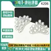 Corona Blanca Forma de Gota de Agua Patrón Caliente de Diamantes Adhesivos de Pedrería Decorativos Pegatinas para Ropa Zapatos y Bolsos Cristal Hecho a Mano DIY Pegatinas de Diamantes