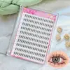 Pestañas postizas de gran volumen transfronterizas con herramientas integradas, convenientes y rápidas, tridimensionales, profundas, naturales, realistas, agrandan los ojos