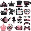 Caneca de Chá Coelho Desenho Animado Sapatos com Furos Charms para Sapatos Castelo de Princesa Decorações para Sapatos de Borracha Macia PVC Acessórios para Bolsa de Praia Transfronteiriço