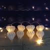Fornecimento direto da fábrica lanterna de papel dobrável irregular em forma de abóbora redonda com fio de LED pingente decorativo