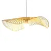Lustre de bambu trançado estilo japonês para escadas, lustre vintage para restaurantes, lustre criativo para restaurantes de hot pot, hotéis e pousadas, feito à mão
