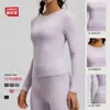 2026 Nuevo Estilo Cuello Redondo Ajustado Manga Larga Top de Yoga Camiseta Deportiva para Correr Fitness