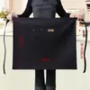 Medio Mandil Corto Impermeable para Meseros, Tiendas de Té de Leche, Restaurantes de Hot Pot y Ropa de Trabajo para Cafetería y Panadería