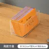 Caja de Almacenamiento Pequeña con Etiqueta para Recibos de Factura, Organizador de Recibos, Caja de Almacenamiento Transparente