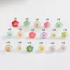 Estilo Nuevo Chino Estético Cuentas Separadoras Flor de Cinco Pétalos Accesorios Cárdigan Hanfu Qipao Camisa Chaqueta Botones Decorativos Pendientes Accesorios para el Cabello