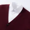 Suéter de cashmere, cardigã de tricô, estilo coreano, corte solto, cor sólida, manga longa, transfronteiriço, novo casaco masculino de outono e inverno, suéter versátil e moderno