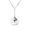 Colar de prata esterlina 925 estilo aquário estéreo feminino design de nicho simples personalidade da moda corrente de clavícula combinada N7554