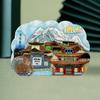 Pegatinas para refrigerador de la ciudad de Wenchuang, zona escénica de Yunnan y Lijiang, estilo chino, recuerdo de viaje, pegatinas magnéticas tridimensionales de dibujos animados.
