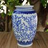 Suporte de lâmpada de cerâmica Baofeng pintado à mão azul e branco 8 polegadas/12 polegadas fabricação personalizada venda direta suporte de lâmpada de vaso chinês