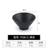 Kaiboya tazón pequeño creativo imitación porcelana melamina tazón de arroz tazón cubo tazón pequeño negro para sopa tazón para hot pot tazón para mojar