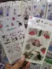 Un Set de 6 Hojas de los 12 Signos del Zodiaco y Pegatinas de Dibujos Animados de Papel para Manualidades Personajes de Corazón Girly Pegatinas Decorativas de Moda para Internet