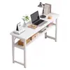 Mesa Lateral Estreita para Uso Doméstico, Mesa de Bar Estreita Ultra, Mesa Longa Reta, Rack de Armazenamento para Sala de Estar, Armário Longo Estreito de Chão, Arte em Ferro