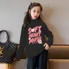 Y2511# camiseta branca de manga comprida para meninas de veludo simples outono nova para meninas versátil roupas de outono infantis roupas infantis t-shirt da moda