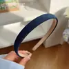 Diadema Estilo Denim Otoño 2026, Accesorio para el Cabello de Corona Alta, Accesorio para el Cabello Estilo Vintage, Pasador para el Cabello Estilo Coreano para Mujeres