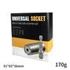 Yunbei Métrica 7-19mm Soquete 3/8" Cabo Hexagonal 1/4"-3/4" Prata Catraca Soquete Mágico