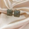 Brincos de prata esterlina elegantes retrô estilo europeu e americano para mulheres 2020 novos brincos de design distinto e moderno de alto nível