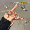 Gafas para Miopía Estilo Ojo de Gato Ultraligeras Nuevas para Mujer, Que Pueden Equiparse con Lentes Planos Antiluz Azul de Alta Definición en Montura Ovalada