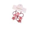 Primavera y Verano Nuevo Estilo Rosa para Niños Flor de Durazno Anillo para el Cabello Trenza de Niña Cuerda para la Cabeza Lindo Clip Lateral de Flor para Niña