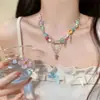 Série Dopamina de Verão~Colar Colorido Divertido Doce Fresco Acessório Feminino Estilo Coreano ins Nicho Corrente de Clavícula de Alta Qualidade