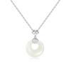 Colar de jade Hetian Feminino Design de nicho de luxo leve Fivela de segurança Corrente para clavícula Joia fábrica atacado direto