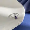 Exquisitas Diamantes de Colores Brillantes, Diamantes en Forma de Gota, Diamantes de Doble Fila por un Lado, Collar con Borla en Forma de Y, Pulsera, Aretes, Juego de Anillos